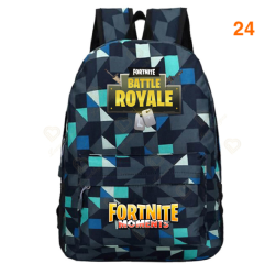 Fortnite &ndash; Battle Royale backpack for teenagers, pink, blue, black, white, for school, computer capacity, travel, computer