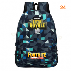 Fortnite &ndash; sac &agrave; dos Battle Royale pour adolescents, rose, bleu, noir, blanc, pour l&39&eacute;cole, capacit&eacute; ordinateur, voyage, ordin