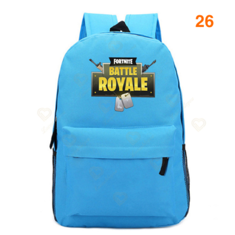 Fortnite – Battle Royale backpack for teenagers, pink, blue, black, white, for school, computer capacity, travel, computer