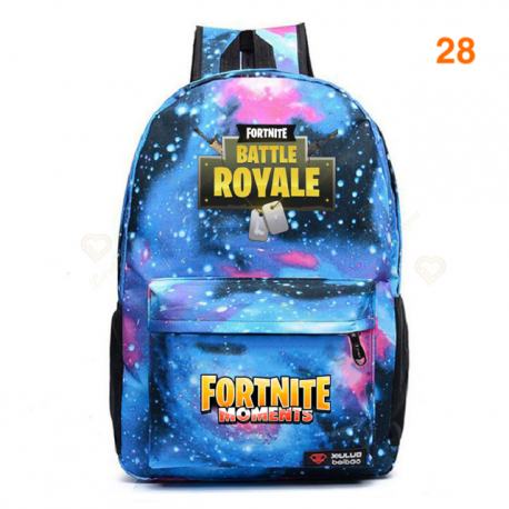 Fortnite – Battle Royale backpack for teenagers, pink, blue, black, white, for school, computer capacity, travel, computer