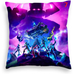 housse de coussin imprim&eacute;e fortnite