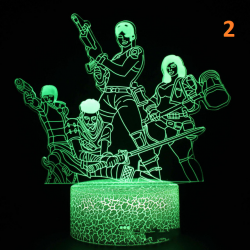 Lampe Led Fortnite multicolore avec t&eacute;l&eacute;commande