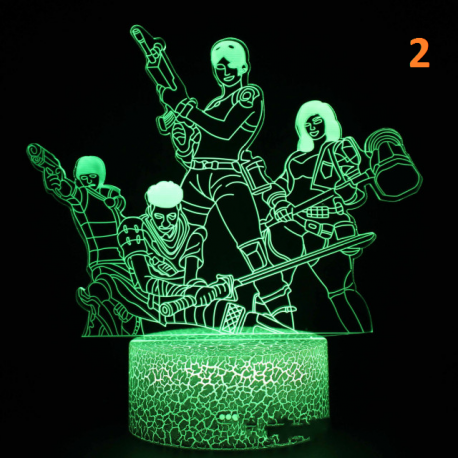Lampe Led Fortnite multicolore avec télécommande