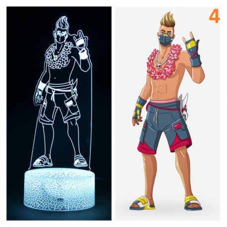 Lampe Led Fortnite multicolore avec télécommande