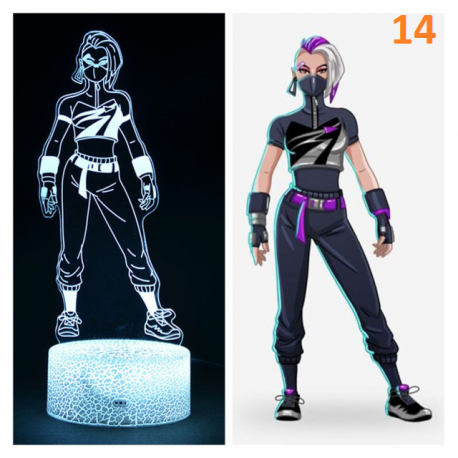 Lampe Led Fortnite multicolore avec télécommande