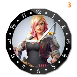 Fortnite wall clock 15cm animated character