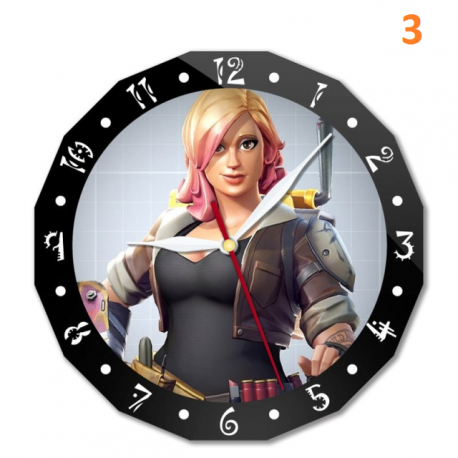 Horloge murale Fortnite 15cm personnage animé