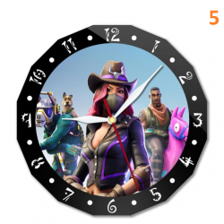Horloge murale Fortnite 15cm personnage anim&eacute;