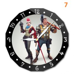 Horloge murale Fortnite 15cm personnage anim&eacute;