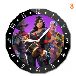 Horloge murale Fortnite 15cm personnage anim&eacute;