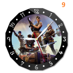 Fortnite wall clock 15cm animated character