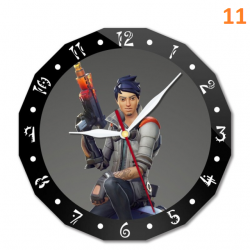 Horloge murale Fortnite 15cm personnage anim&eacute;