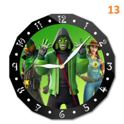 Fortnite wall clock 15cm animated character