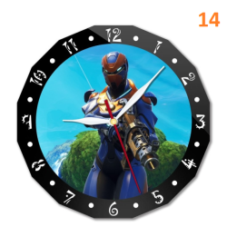 Fortnite wall clock 15cm animated character