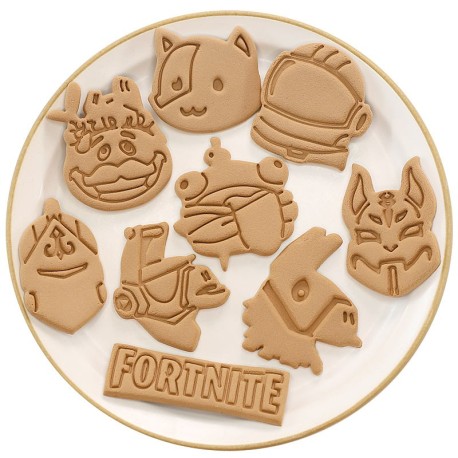 Fortnite 9-piece biscuit mold