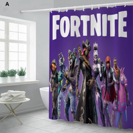 Rideau de douche Fortnite