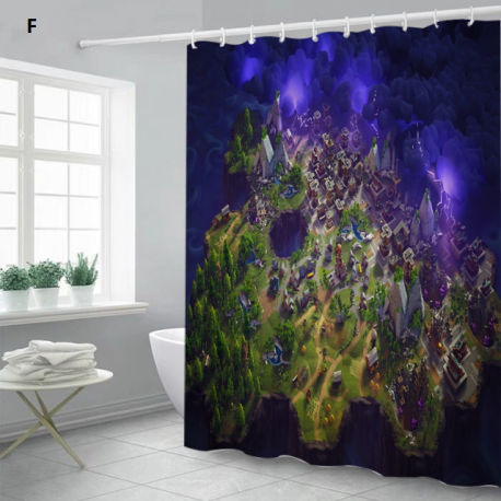 Rideau de douche Fortnite