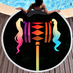 Serviette de plage ronde sp&eacute;cial Fortnite