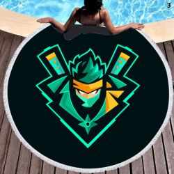 Serviette de plage ronde sp&eacute;cial Fortnite