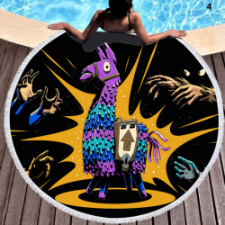 Serviette de plage ronde sp&eacute;cial Fortnite