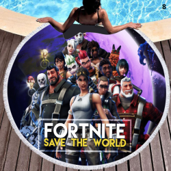 Fortnite special round beach towel
