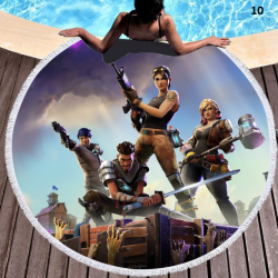 Fortnite special round beach towel