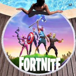 Fortnite special round beach towel