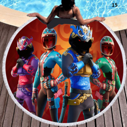 Serviette de plage ronde sp&eacute;cial Fortnite