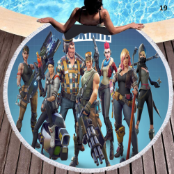 Fortnite special round beach towel