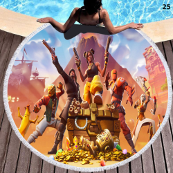 Fortnite special round beach towel