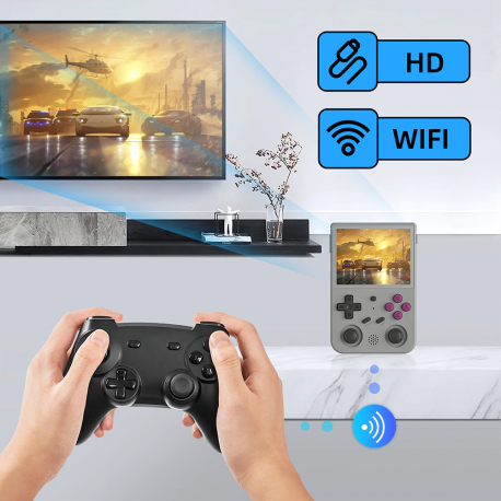 Console de jeux vidéo Portable rétro RG353V RG353VS, ANDOID ET LINUX 2 GO RAM