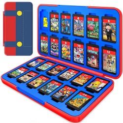 Storage pouch for 24 Nintendo Switch Lite game cartridges