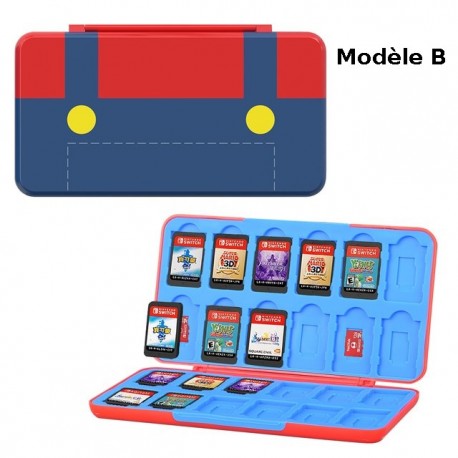 Storage pouch for 24 Nintendo Switch Lite game cartridges
