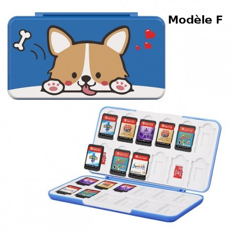 Storage pouch for 24 Nintendo Switch Lite game cartridges