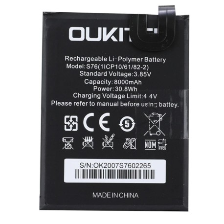Oukitel WP7 battery