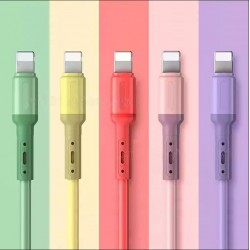Cable USB iphone liquid silicone pas cher