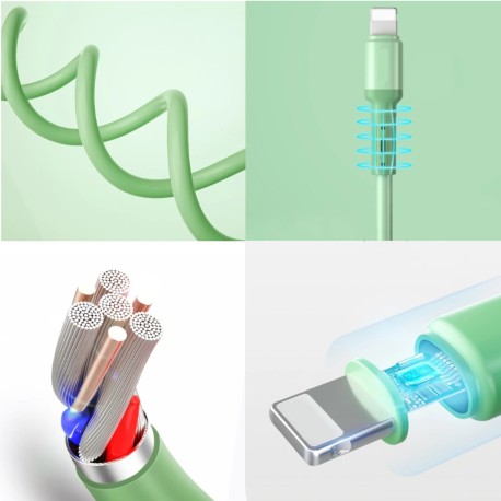 Cheap liquid silicone iphone usb cable