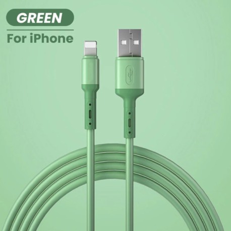Cheap liquid silicone iphone usb cable