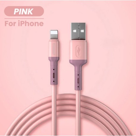 Cheap liquid silicone iphone usb cable