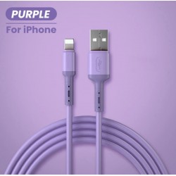 Cable USB iphone liquid silicone pas cher