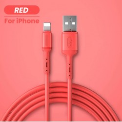 Cable USB iphone liquid silicone pas cher