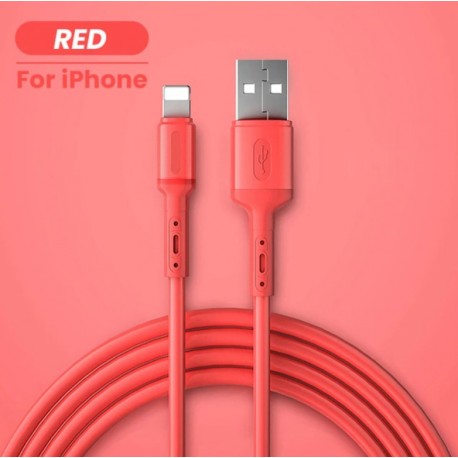 Cable USB iphone liquid silicone pas cher