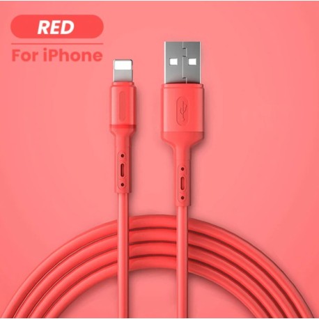 Cheap liquid silicone iphone usb cable