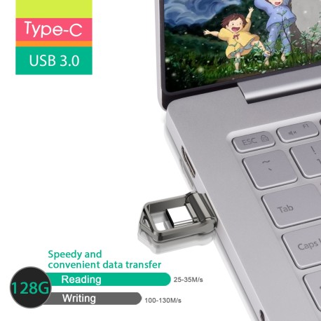Xiaomi USB Type-C Flash Drive U Disk 128GB 256GB 512GB 1T 2T High Speed USB 3.0