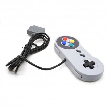 Kit C/2 Controle Super Nintendo Novo Usb Snes Emulador Retro