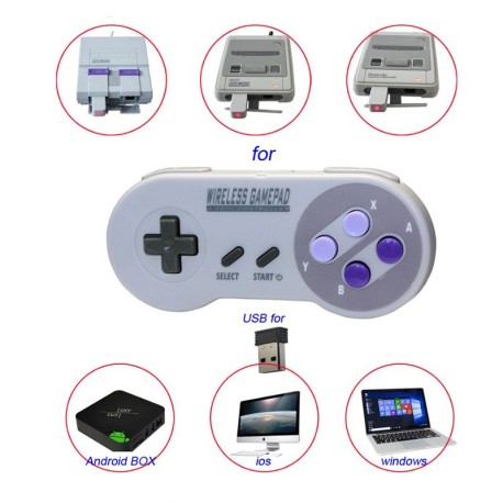 SNES Super Nintendo Classic and mini wireless gamepads 2 model of your choice compatible Retro Box retrogaming console