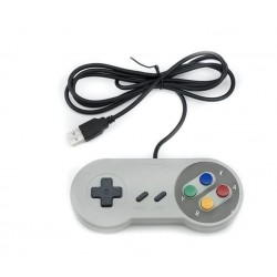 Manette de jeu filaire Super Nintendo USB  manette de jeu classique pour Nintendo SNES, PC , console Retro Gaming