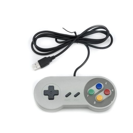 Super Nintendo USB Wired Game Controller Classic Game Controller for Nintendo SNES, PC , Retro Gaming console