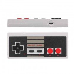 Wireless Nintendo Nes controller with turbo function plugged into the Nes console