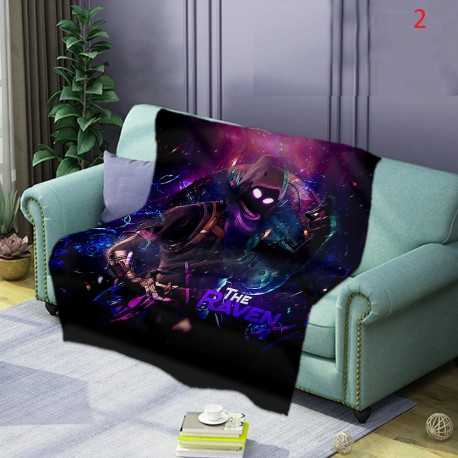 Fluffy blanket Fortnite battle royal style very soft